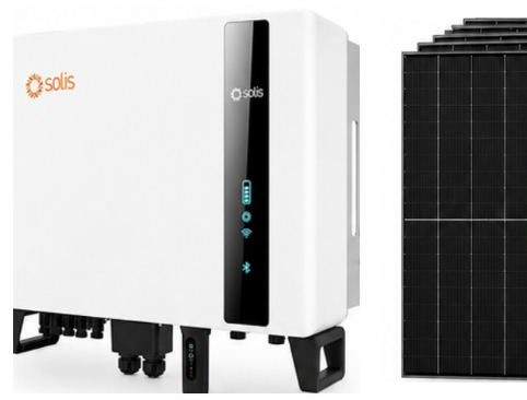 Kit Fotovoltaic Solis 5 kW + LONGi 440 W - Trifazat hibrid – high voltage